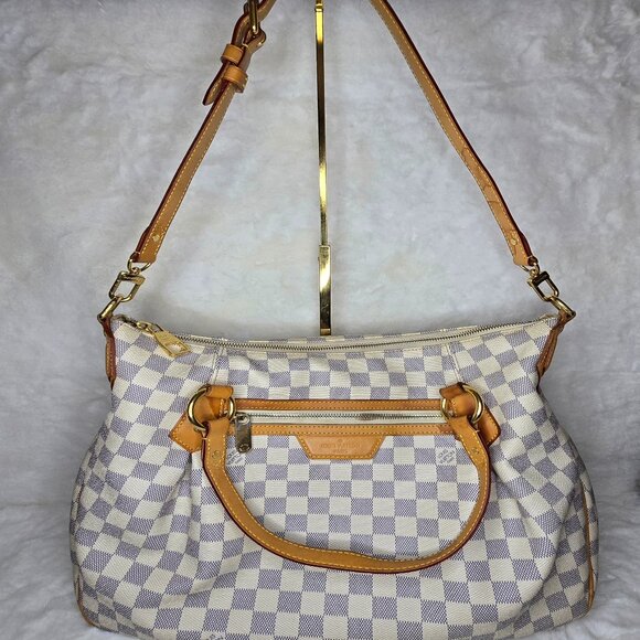 LOUIS VUITTON Azur Damier Evora MM - Picture 2 of 15